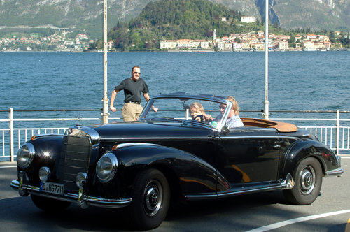 Elegant cars lake Como