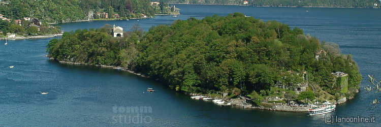 Insel Comacina Comer see